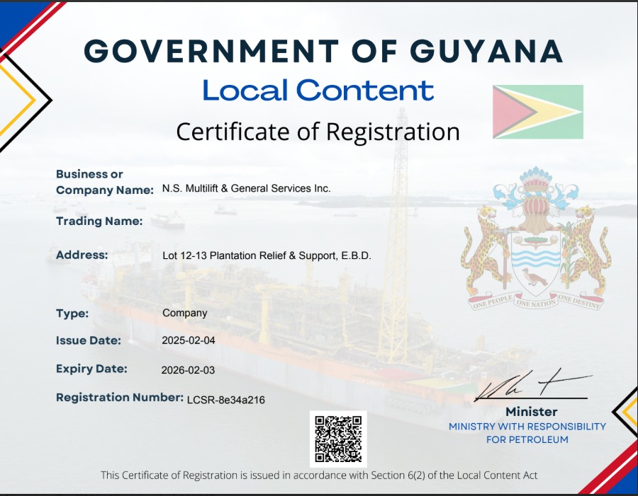 Local Content Certification